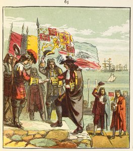 Landing of William of Orange on 5 November 1688 by English School