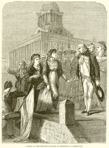 Landing of the Princess Carolina of Brunswick at Greenwich by English School