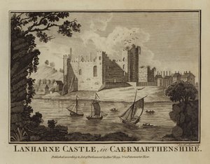 Lanharne Castle, in Caermarthenshire