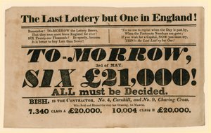 Last Lottery but One