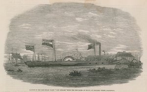 Launch of the Iron Steam Yacht Faid Gihaad by English School
