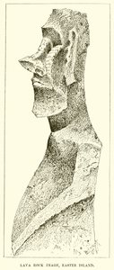 Lava Rock Image, Easter Island by English School
