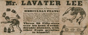 Lavater Lee, strongman by English School