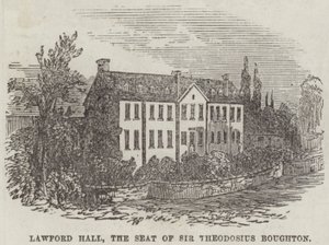 Lawford Hall, the Seat of Sir Theodosius Boughton