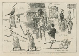 Lawn Tennis Championship Matches at Wimbledon by English School