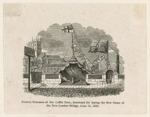 Laying the Foundation Stone of New London Bridge by English School