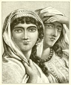 Leah and Rachel by English School