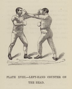 Left-hand counter on the head by English School
