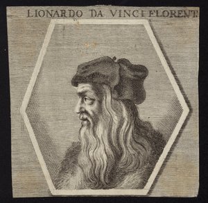 Leonardo da Vinci by English School