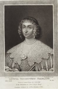 Leticia Viscountess Falkland by English School