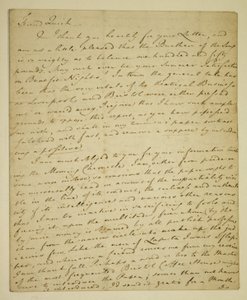 Letter from William Woodfall to the actor John Quick regarding John Henderson