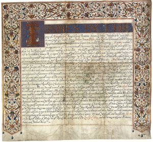 Letter to Sultan Osman Han from King James VI & I by English School