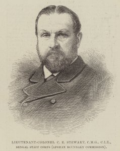 Lieutenant-Colonel C E Stewart, CMG, CIE, Bengal Staff Corps (Afghan Boundary Commission)