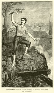 Lieutenant Thomas Adair Butler, 1st Bengal Fusiliers, at Lucknow by English School