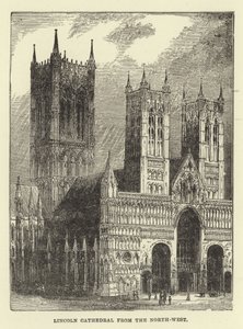 Lincoln Cathedral from the North-West by English School