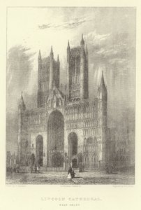 Lincoln Cathedral, West Front by English School