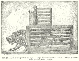 Lion Coming Out of His Cage by English School