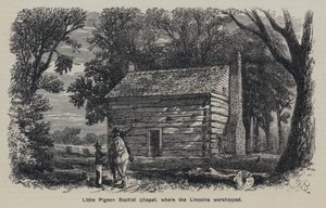 Little Pigeon Baptist Chapel, where the Lincolns worshipped
