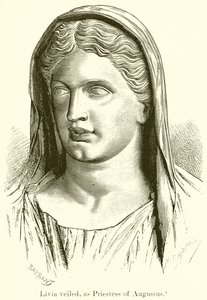 Livia Veiled, as Priestess of Augustus by English School