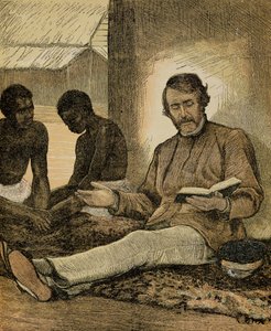 Livingstone Reading the Bible