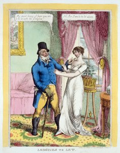 Lodgings to Let, Published 1814 by English School