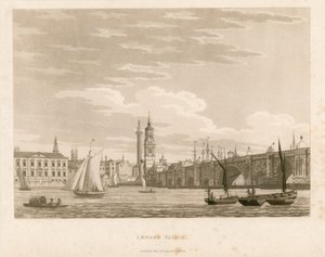 London Bridge, 1799 by English School