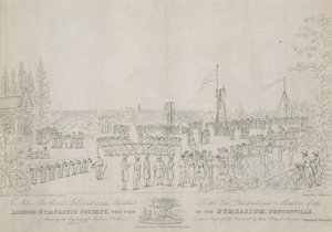 London Gymnastic Society, View of the Gymnasium, Pentonville by English School