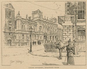 London University, Burlington House by English School