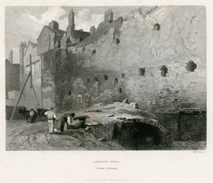 London Wall, Tower Postern by English School
