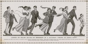 London on Roller Skates - An Impression of a Saturday Throng at Earls Court by English School