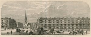 London street improvements: New buildings at Lancaster Gate, Hyde Park by English School