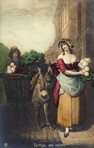 London tradesman selling turnips and carrots