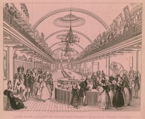 Long Room, Gallery of Practical Science, Adelaide Street, Strand, London by English School
