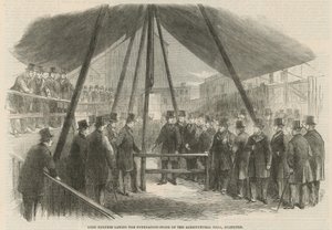 Lord Berners Laying the Foundation Stone of the Agricultural Hall by English School