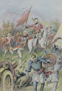 Lord Clive Commanding the British at the Battle of Plassey, India, 1757