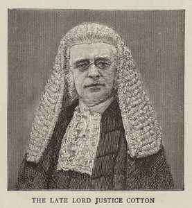 Lord Justice Cotton by English School