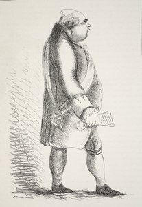 Lord North, facsimile of an old print by English School