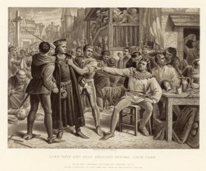 Lord Saye and Sele brought before Jack Cade; from an original picture by Charles Lucy