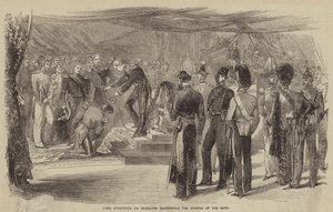 Lord Stratford de Redcliffe Conferring the Orders of the Bath by English School