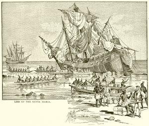 Loss of the Santa Maria by English School