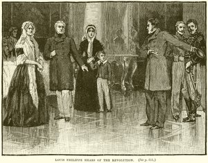 Louis Philippe Hears of the Revolution by English School