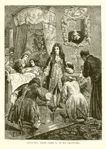 Louis XIV Visits James II on His Death-Bed