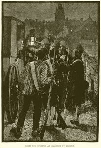 Louis XVI Stopped at Varennes by Drouet by English School