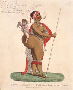 Love and Beauty - Sartjee the Hottentot Venus by English School