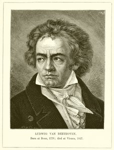 Ludwig Van Beethoven by English School
