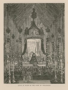 Lying in State of the Duke of Wellington by English School