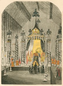 Lying in State of the Duke of Wellington by English School