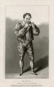 M Boai, the Chin Chopper. August 1830, the Egyptian Hall by English School