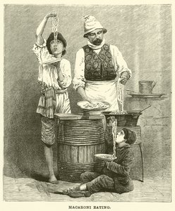 Macaroni Eating by English School