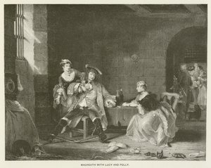 Macheath with Lucy and Polly by English School